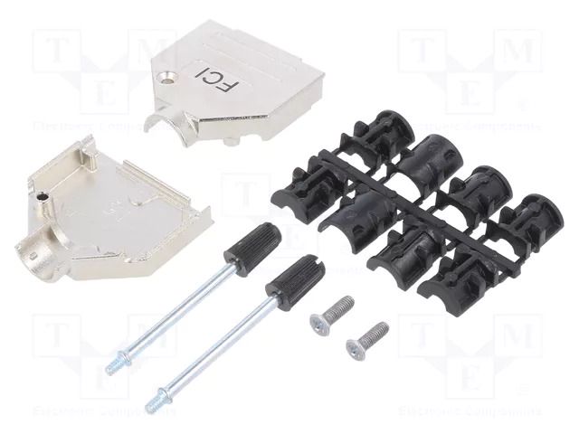 Enclosure for connectors: D-Sub; D-Sub 15pin; straight AMPHENOL COMMUNICATIONS SOLUTIONS 8655MH1501BLF