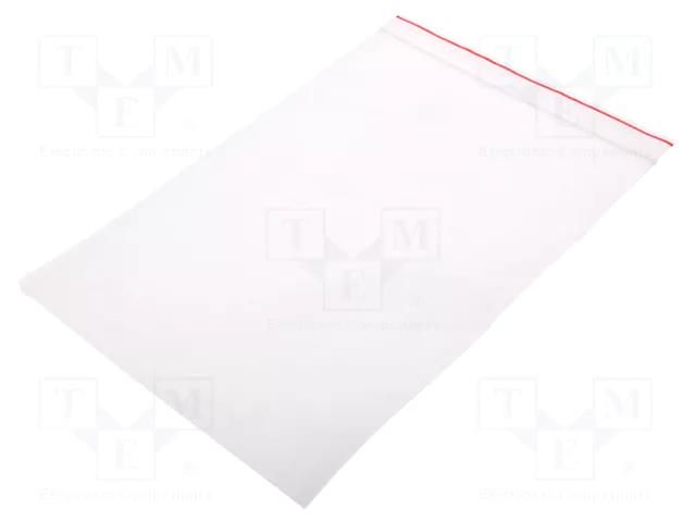 Self-seal bag; L: 220mm; Width: 150mm; Thick: 40um; polyetylene PLAST PL.TOR150X220