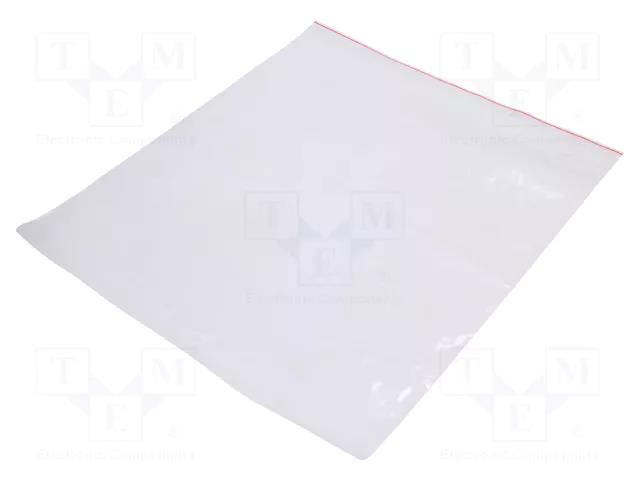 Self-seal bag; L: 500mm; Width: 450mm; Thick: 45um; polyetylene PLAST PL.TOR450X500