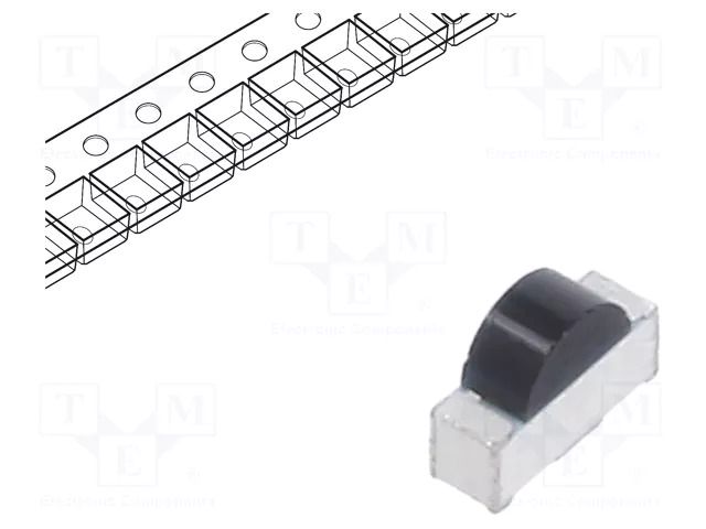 Phototransistor; SMD; Dim: 3x1x2mm; λp max: 940nm; 30V; Lens: black EVERLIGHT PT12-21B/TR8