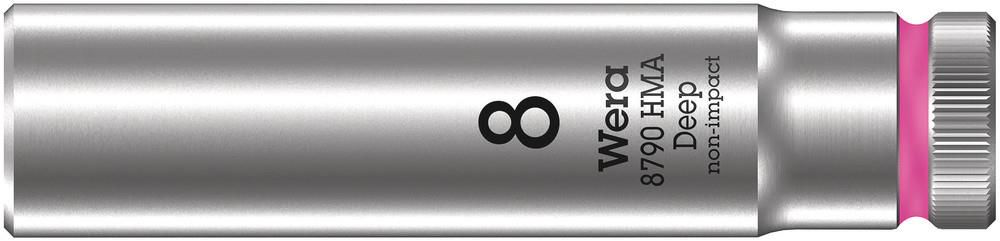 8790 HMA Deep 1/4" socket, 8.0x50.0, Wera 05004505001