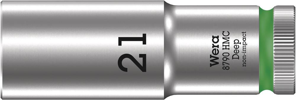 8790 HMC Deep socket with 1/2" drive, 21.0x83, Wera 05004561001