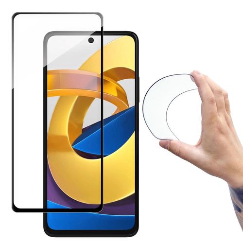 Wozinsky Full Cover Flexi Nano Glass Film Tempered Glass With Frame Xiaomi Poco M4 Pro 5G Transparent, Wozinsky 5907769319242 5907769319242