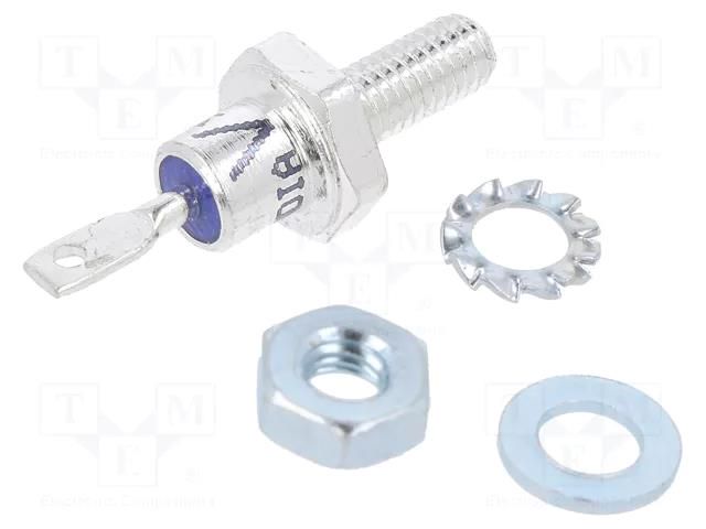 Diode: rectifying; 1.2kV; 12A; cathode to stud; DO203AA,DO4; 1.26V VISHAY VS-12F120