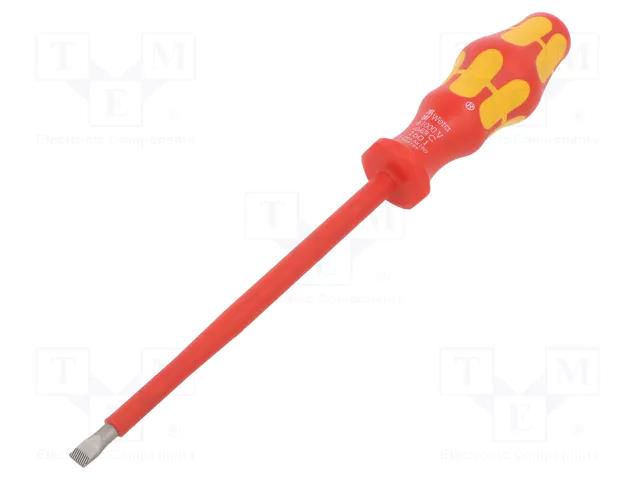 Screwdriver; insulated; slot; 6,5x1,2mm; Blade length: 150mm WERA WERA.05006125001