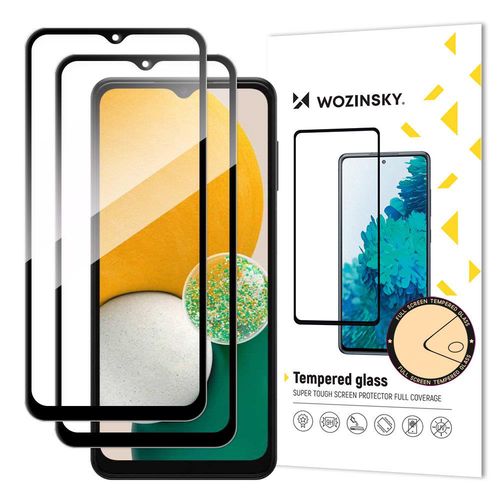 Wozinsky Set of 2x Super Strength Full Glue Tempered Glass Full Screen with Frame Case Friendly Samsung Galaxy A13 5G / A23 / A23 5G Black, Wozinsky 5907769318931 5907769318931