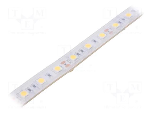 LED tape; white neutral; 5050; LED/m: 60; 10mm; white PCB; IP65 IPIXEL LED S010060CB1LZ-ANW