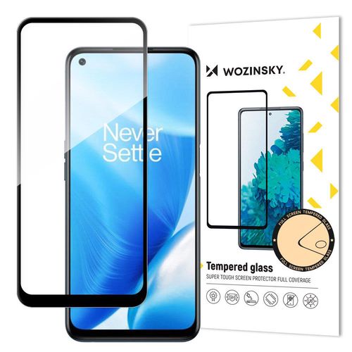 Wozinsky Super Tough Full Glue Tempered Glass Full Screen With Frame Case Friendly OnePlus Nord N200 5G Black, Wozinsky 5907769318863 5907769318863