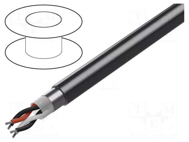 Wire; 2x2x24AWG; RS232; stranded; Cu; shielded,Al-PET foil; chrome BELDEN 9502.0030
