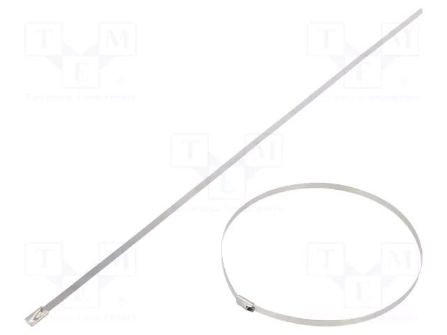 Cable tie; L: 360mm; W: 4.6mm; stainless steel AISI 304; 890N BM GROUP BMS3745