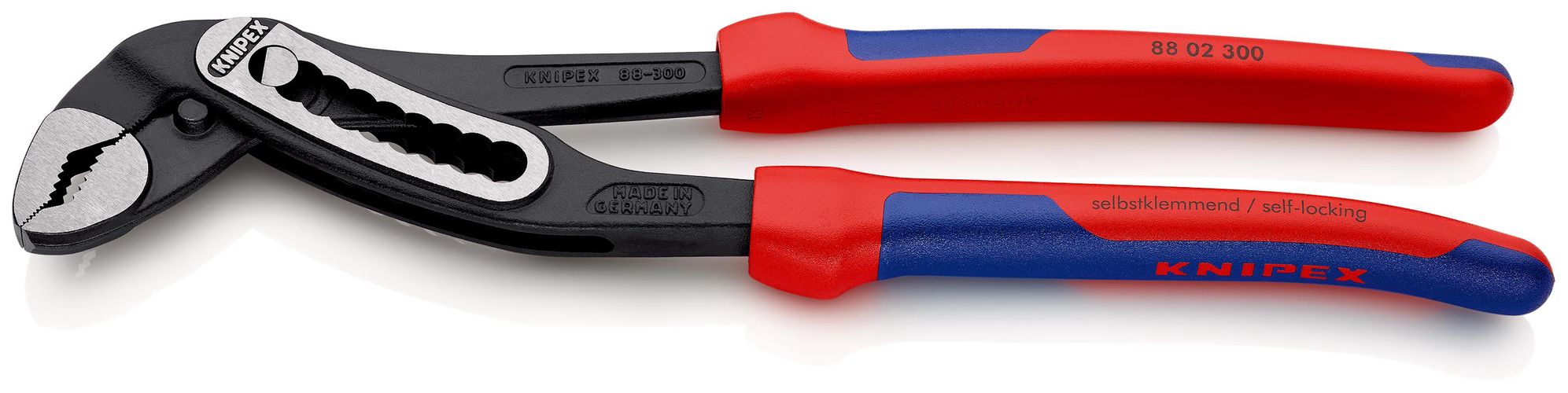 KNIPEX 88 02 300 Alligator® Water Pump Pliers with multicomponent handles black atramentized 300 mm 88 02 300 4003773029151