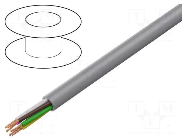 Wire; BiT LiYY; 6x0.75mm2; unshielded; 300V; Cu; stranded; grey BITNER BITNER-S30109