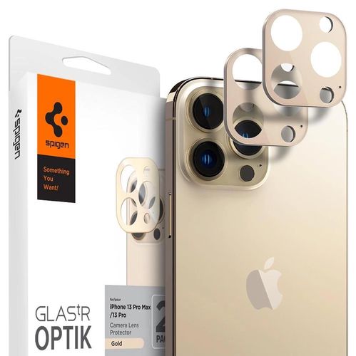 Spigen Optik.tR Camera Protector for iPhone 13 Pro / 13 Pro Max - Gold 2 pcs., Spigen 8809811856408 8809811856408