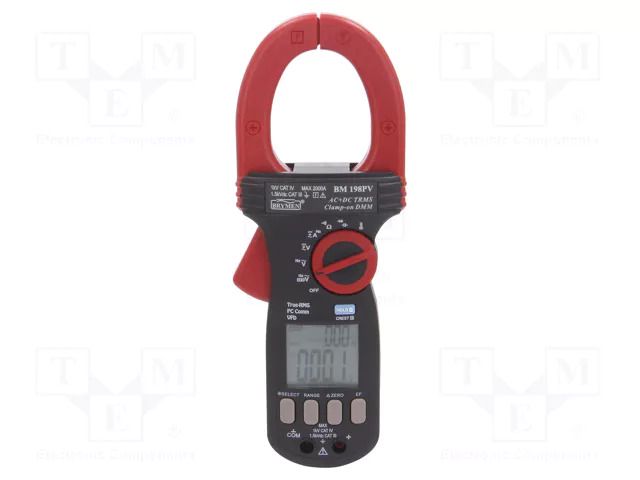 Meter: multifunction; VAC accuracy: ±(1.2%+5digit); 10÷1999Hz BRYMEN BM198PV