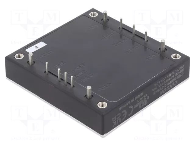 Converter: DC/DC; 200W; Uin: 14÷160VDC; Uout: 48VDC; Iout: 4.2A; THT CINCON CHB200W12-72S48