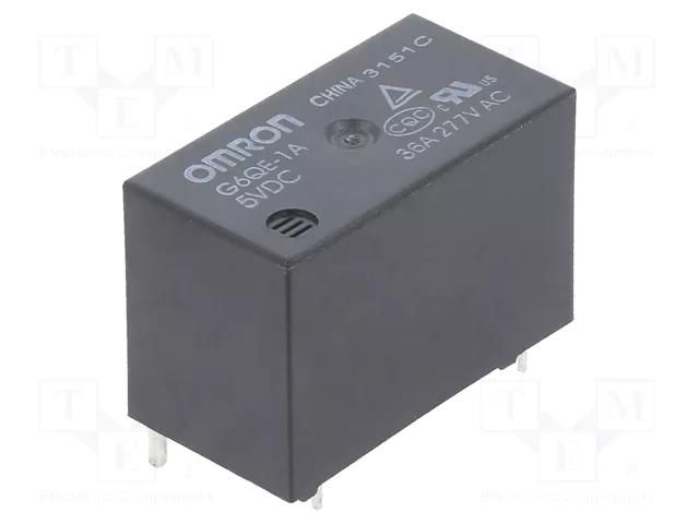 Relay: electromagnetic power; SPST-NO; Ucoil: 5VDC; 36A; G6QE; PCB OMRON Electronic Components G6QE-1A-5DC