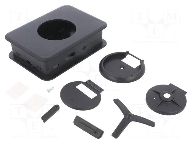 Enclosure: for computer; Raspberry Pi; black; X: 73mm; Y: 100mm TEKO TEK-CAM3.9