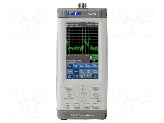 Spectrum analyzer; In.imp: 50Ω; 1÷1300MHz; Resolution: 100Hz; 3h AIM-TTI PSA1303