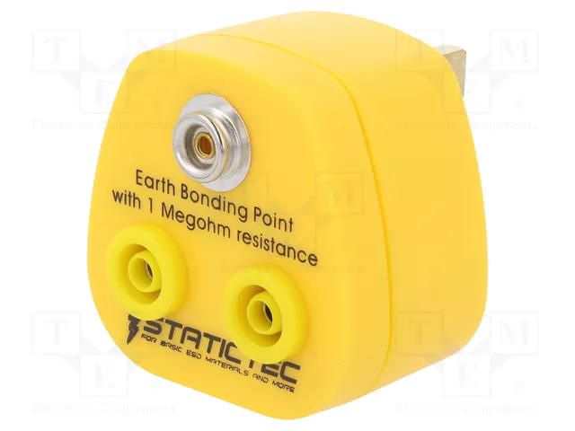 Earthing plug; ESD; 1MΩ STATICTEC PRT-STW2100UK