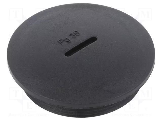 Stopper; PG36; IP54; polyamide; black; V-N-FS; Thread: PG; 10mm HUMMEL HUMMEL-1251360111