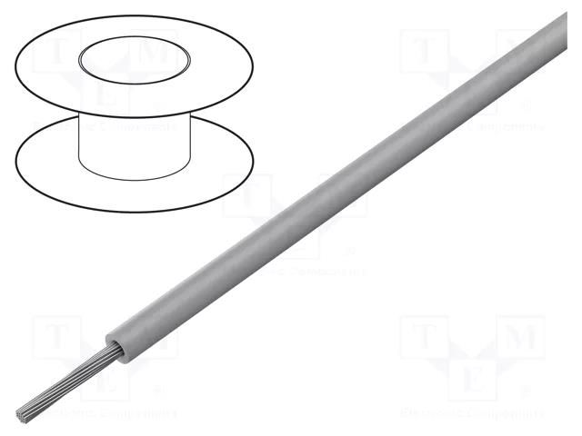 Wire; HELUTHERM® 145; 1x1mm2; stranded; Cu; grey; -55÷145°C HELUKABEL HTERM145-1GR