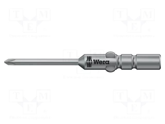 Screwdriver bit; Phillips; PH00; Overall len: 40mm; Ø: 1.8mm WERA WERA.05135280001