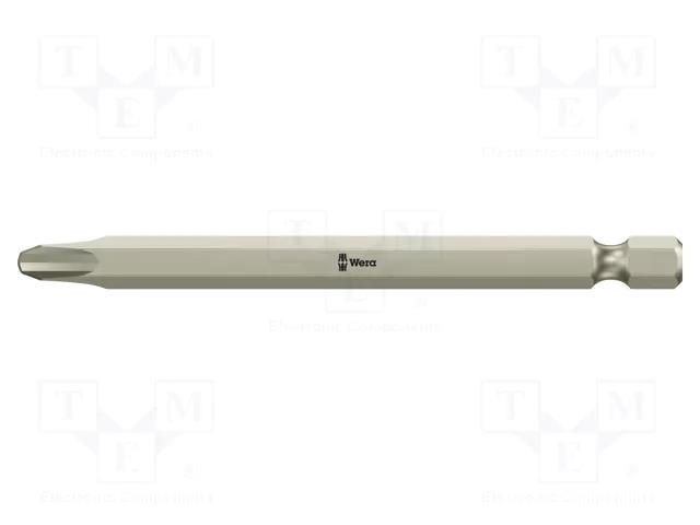 Screwdriver bit; Phillips; PH3; Overall len: 89mm WERA WERA.05071083001