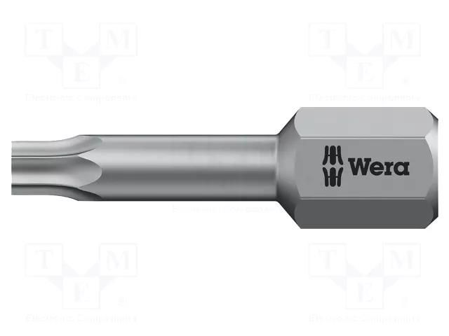 Screwdriver bit; Torx®; TX15; Overall len: 25mm; TORSION WERA WERA.05066308001
