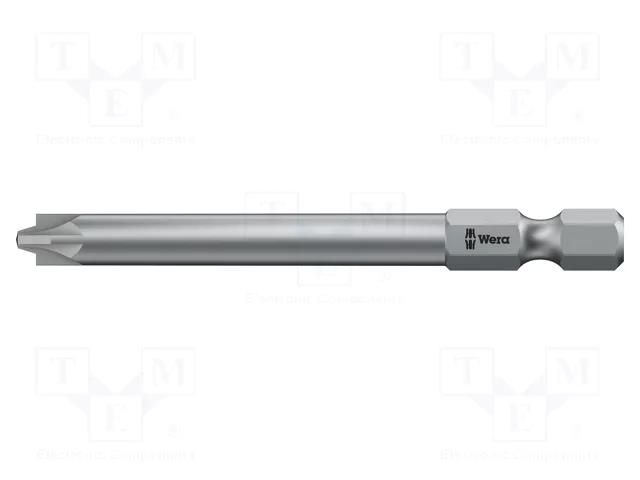 Screwdriver bit; PlusMinus PZ-type; PZ/S1; Overall len: 70mm WERA WERA.05059896001