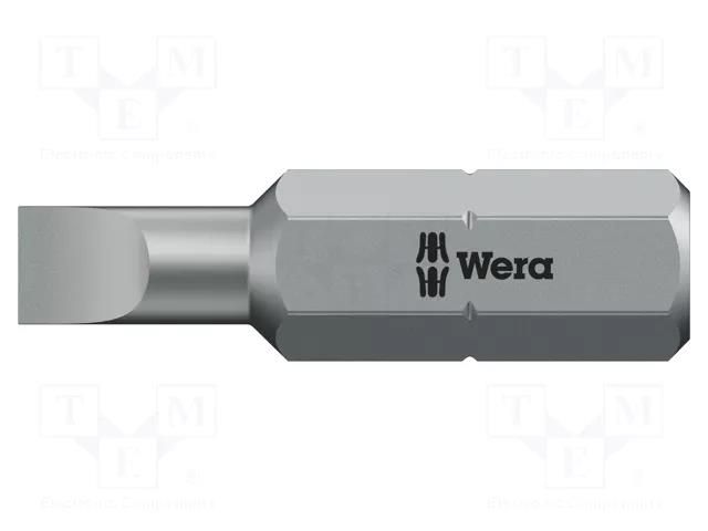 Screwdriver bit; slot; 8x1.2mm; Overall len: 25mm WERA WERA.05072063001