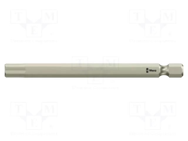 Screwdriver bit; Hex Plus key; HEX 6mm; Overall len: 89mm WERA WERA.05071104001