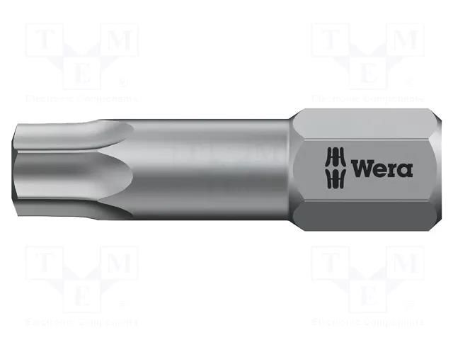 Screwdriver bit; Torx®; TX30; Overall len: 25mm; TORSION WERA WERA.05066315001