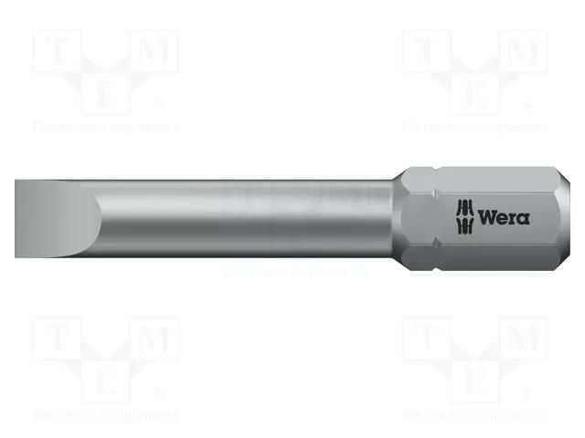 Screwdriver bit; slot; 6.5x1.2mm; Overall len: 41mm WERA WERA.05057223001