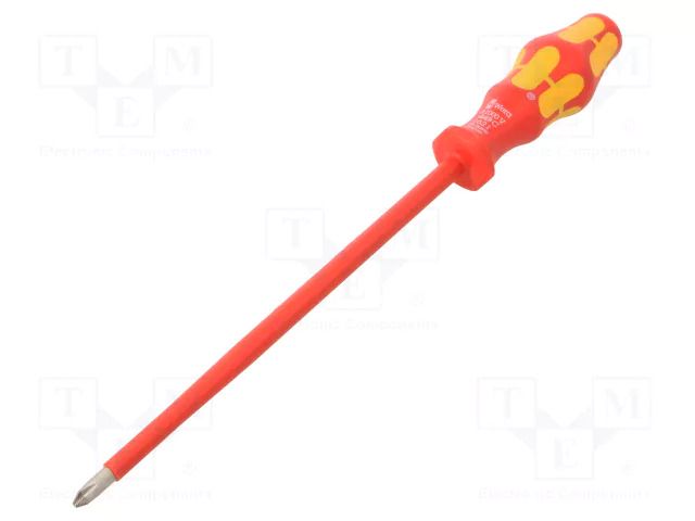 Screwdriver: insulated; Phillips; PH2; Blade length: 200mm WERA WERA.05006159001