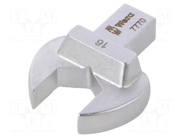 Wrench tip; torque,spanner; Spanner: 16mm; Socket size: 9x12mm WERA WERA.05078609001