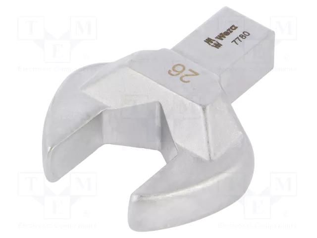 Wrench tip; torque,spanner; 26mm; Mounting: 14x18; 7780 WERA WERA.05078680001