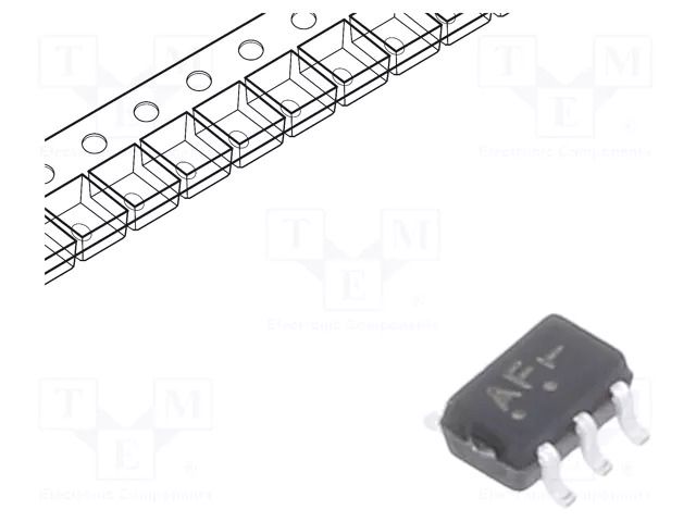 IC: analog switch; demultiplexer,multiplexer; Ch: 1; SC88A ONSEMI NLVASB3157DFT2G