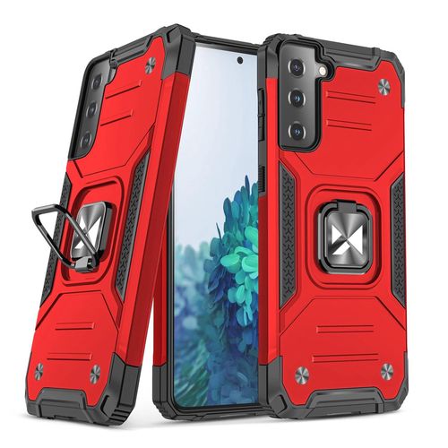 Wozinsky Ring Armor tough hybrid case cover + magnetic holder for Samsung Galaxy S22 red, Wozinsky 5907769319082 5907769319082