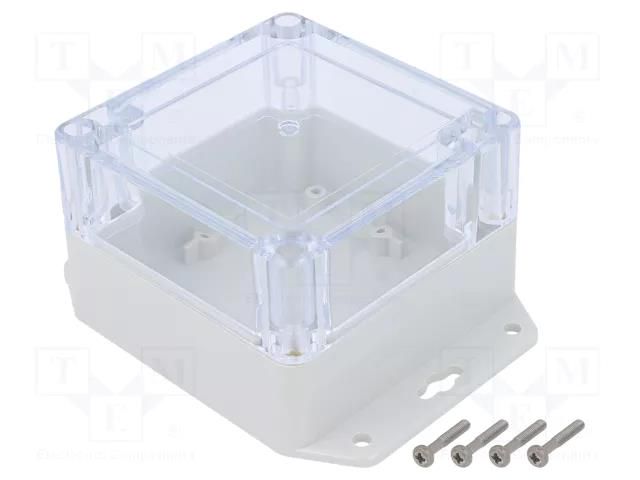 Enclosure: multipurpose; X: 90mm; Y: 90mm; Z: 60mm; ZP; polycarbonate KRADEX ZP909060UJPH-TM-PC