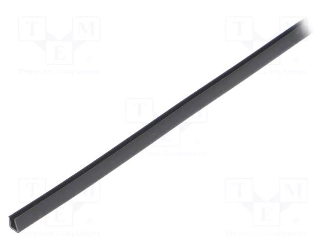 Hole and edge shield; polyetylene; L: 30.5m; black; H: 5.6mm PANDUIT GES144F-C0