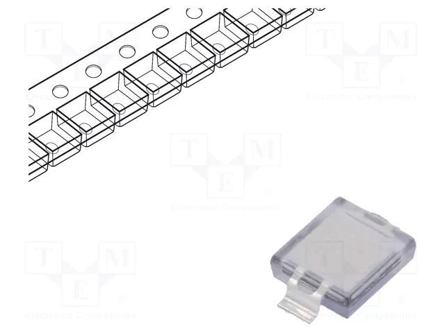 PIN photodiode; SMD; 940nm; 5nA; rectangular; flat; transparent EVERLIGHT PD70-01C/TR10