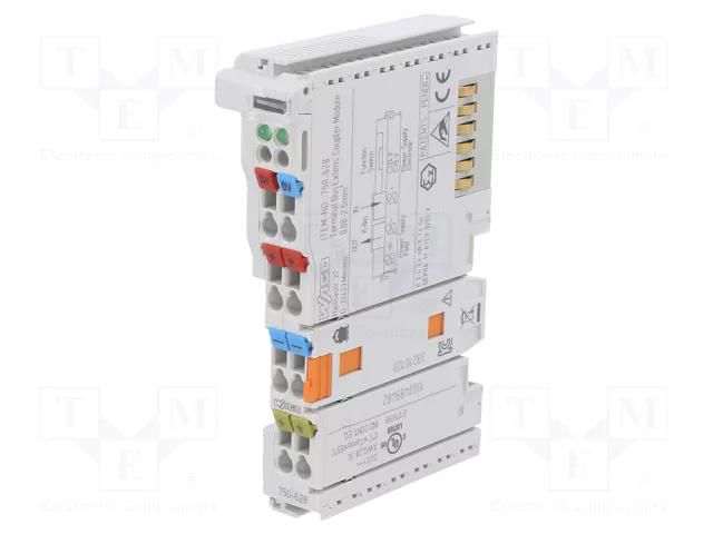 Industrial module: internal data bus extension; 0÷55°C; IP20 WAGO 750-628