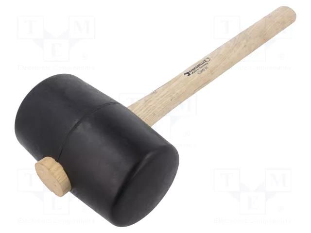 Hammer; 380mm; 1.22kg; 90mm; round; rubber; wood; Shore hardness: 90 STAHLWILLE ST-70140004