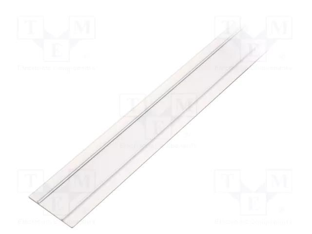 Cover; white; 2m; aluminium; for profiles,WALLE12 TOPMET TOP-B8080001