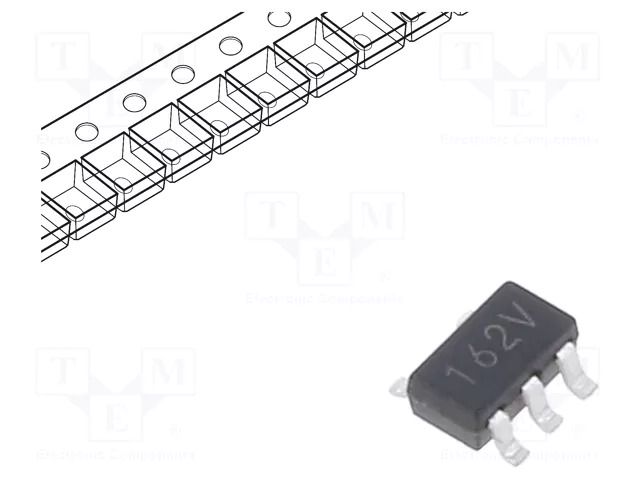 IC: voltage regulator; linear,fixed; 3.3V; 250mA; SOT25; SMD; ±2% TOREX XC6201P332MR-G
