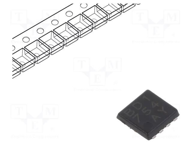 IC: driver; LED driver; HSON8; 32mA; 0.2÷4.1V; Ch: 4; 2.7÷5.5VDC ROHM SEMICONDUCTOR BD1754HFN-TR
