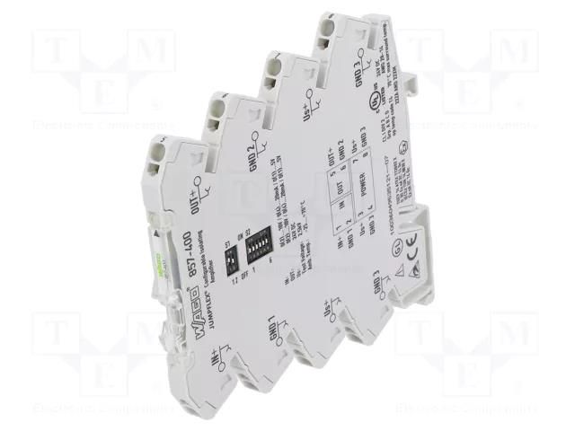 Converter: signal separator/amplifier; for DIN rail mounting WAGO 857-400