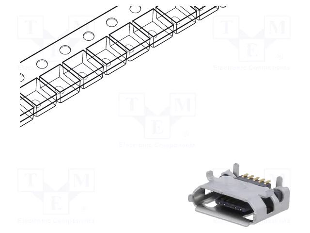 USB / IEEE1394 connector 10118194-0001LF AMPHENOL COMMUNICATIONS SOLUTIONS 10118194-0001LF