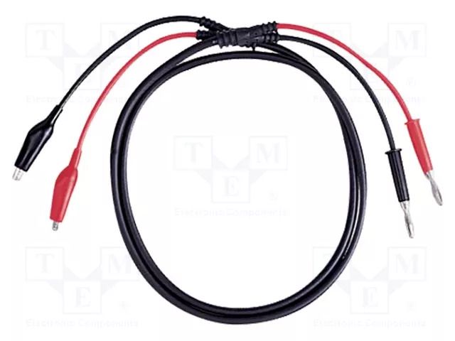 Test leads; banana plug 4mm x2,crocodile clip x2; Len: 1.2m GW INSTEK GTL-103