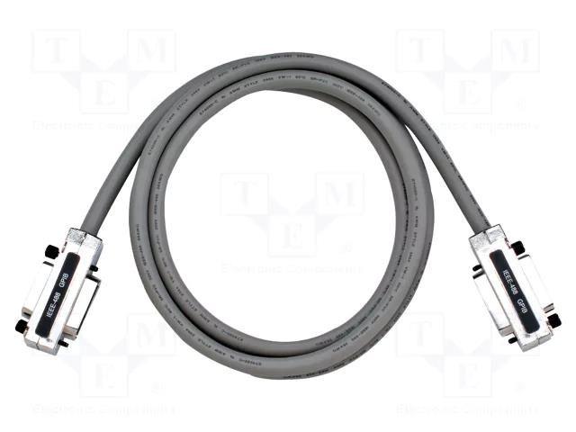 Test lead; GPIB; Len: 2m; grey; Shielding: shielded twofold GW INSTEK GTL-248